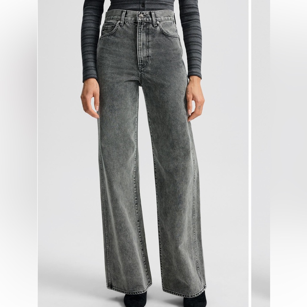 Veronica beard Taylor high rise wide leg 26 dark midnight
